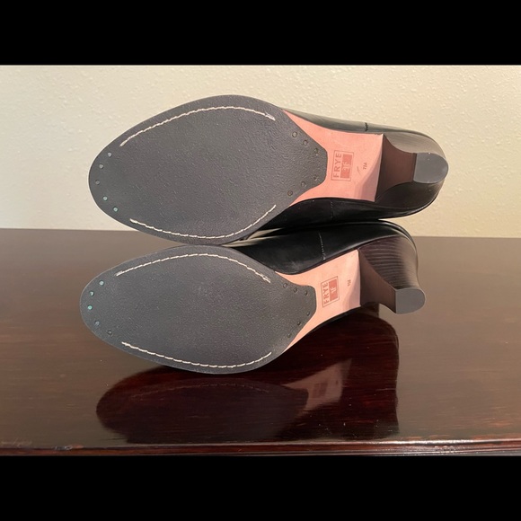 Frye Leather Mid-Calf Boots Black Size 7M - Picture 2 of 10